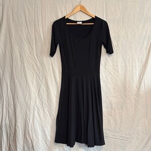 LuLaRoe Elegant Black Midi Dress